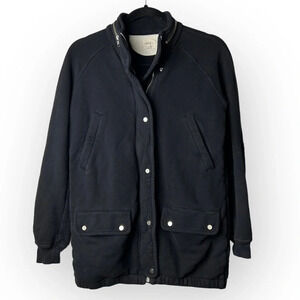 Wilfred Free Aritzia Black Zip Up Sweater  XXS